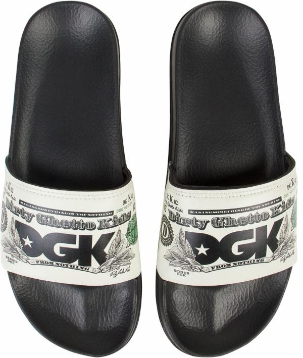 SLIDE SANDALS CURRENCY BLACK