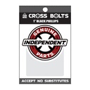 GENUINE PARTS PHILLIPS 1" BLACK (P/K OF 12)