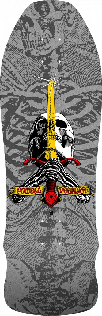 GEEGAH SKULL AND SWORD 9.75 SILVER