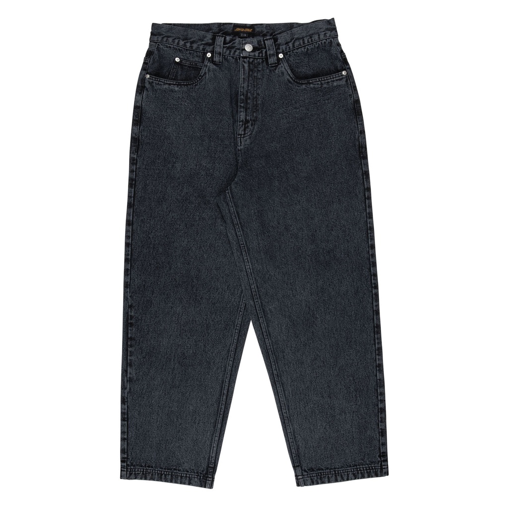 [SCA-PNT-1276] PANT BIG PANTS (28, Black Acid Wash)