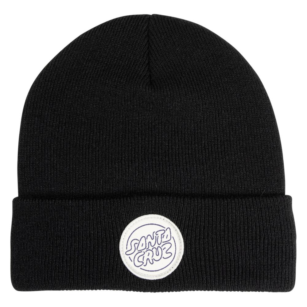 [SCA-BNE-0341] BEANIE CONTOUR BUBBLE DOT  (Black)