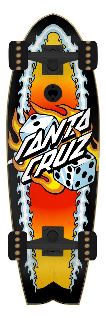 [11117342] FLAMING DICE DOT 8.81IN X 27.69IN SHARK