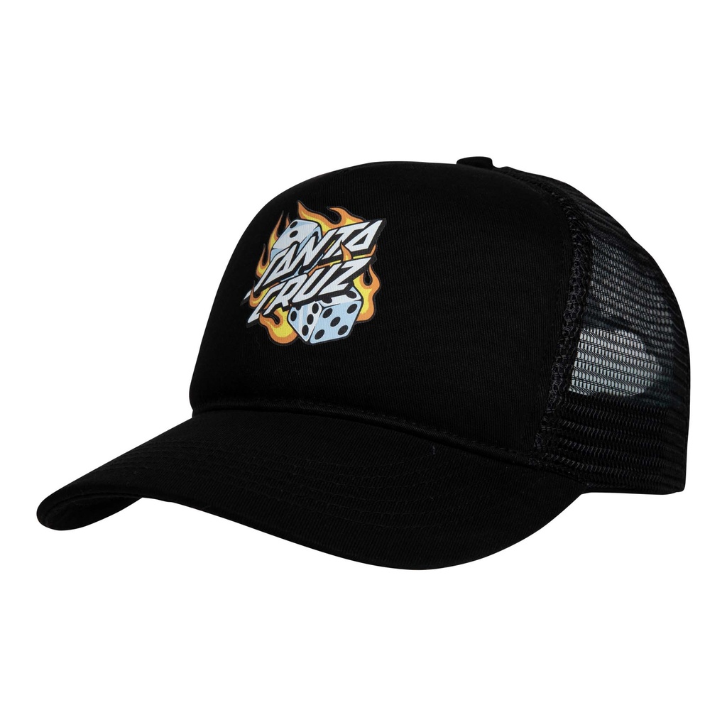 Cap Flaming Dice Dot Meshback