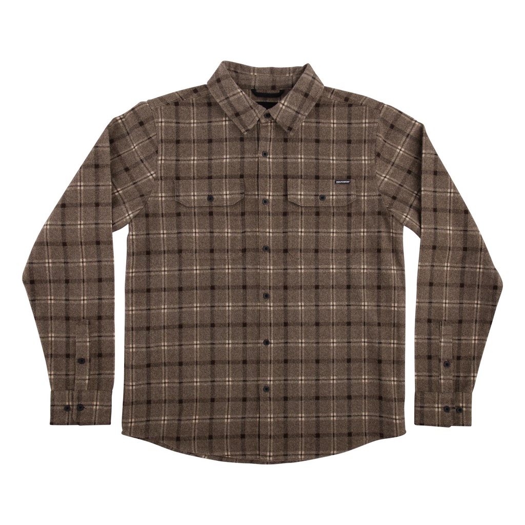 [154519] Shirt Belmont Flannel (S, Grey/Black)