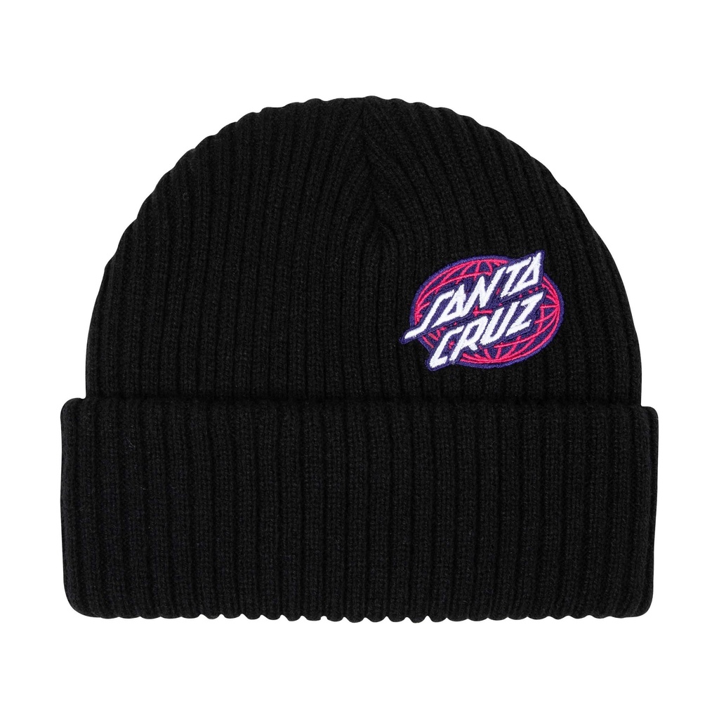 [SCA-BNE-9537] Beanie Global Oval Dot (BLACK)