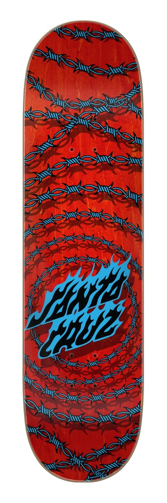 Wired Flame Dot 7 Ply Birch 8.25in x 31.8in Santa Cruz Decks