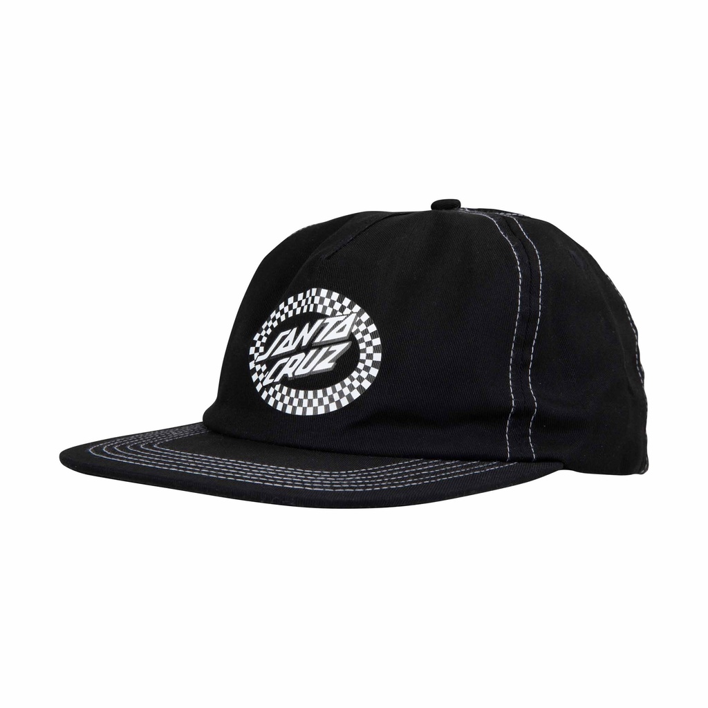 [SCA-CAP-9541] Collage Oval Dot Snapback (BLACK)