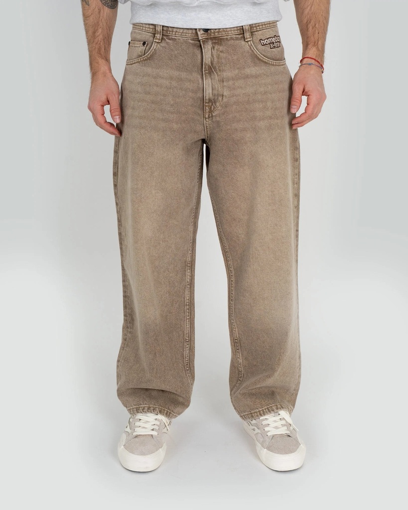 X-Tra BAGGY LS Dye Denim BRN