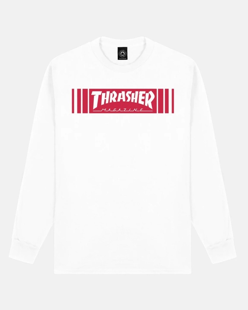 BAR LONG Tee WHT (L)