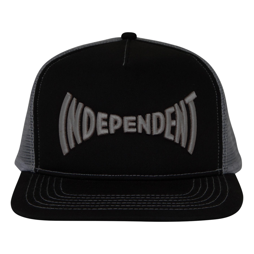 44442093-span-mesh-trucker-structured-hat-blackgrey-unisex-independent-1
