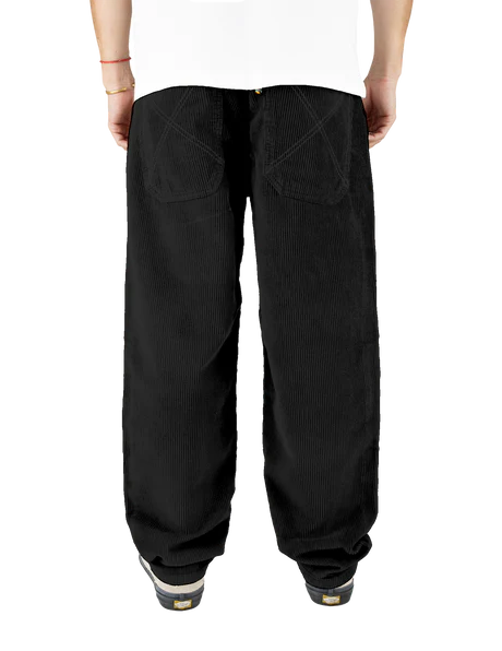 X-TRA BAGGY CORD PANTS BLK