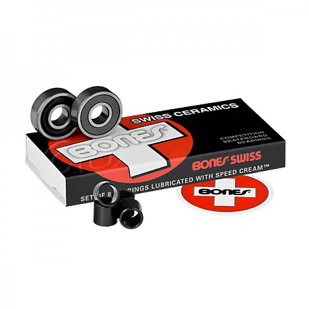 BEARINGS SWISS CERAMIC 8 MM 8 PACK SET