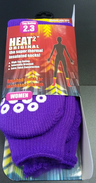 Heat2 Socks ABS Grip Women Purple 37-42