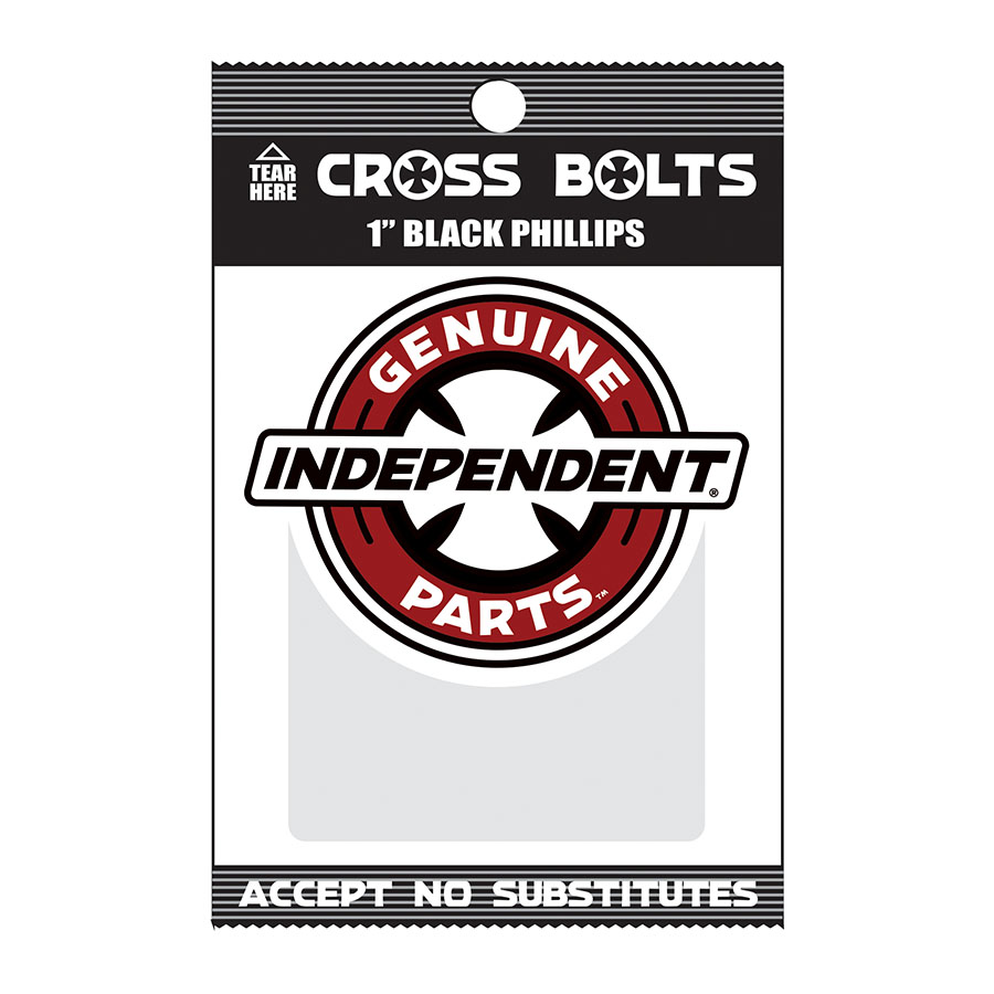 GENUINE PARTS PHILLIPS 1" BLACK P/K OF 12