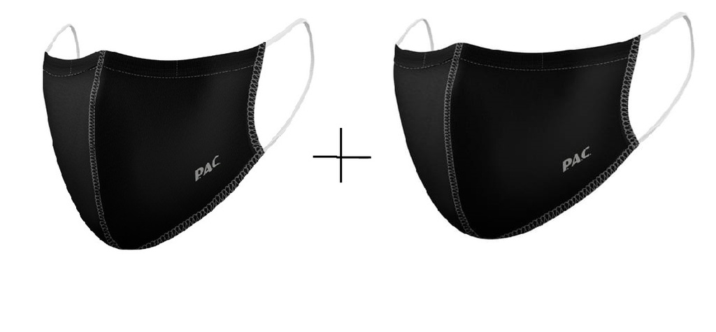 Mask 1 Capa X2 Pack Black