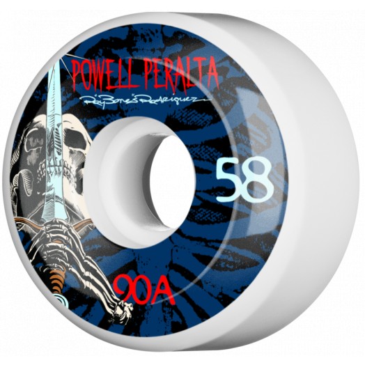58MM RAY ROD SKULL &amp; SWORD 90A WHITE