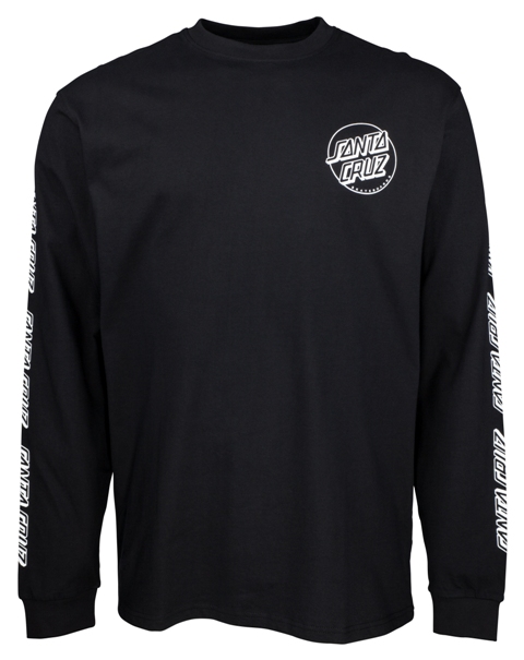 Tee L/S Opus Dot Sleeves Black