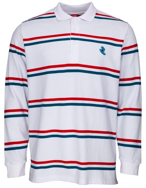 Polo Screaming Mini Hand Stripe White