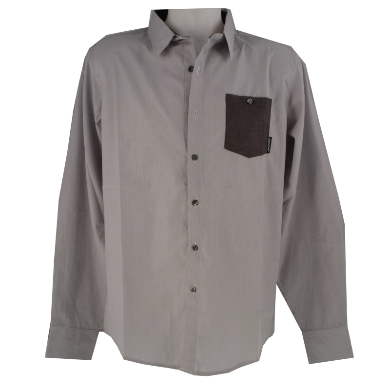 Shirt Cutdown Grey Stripe
