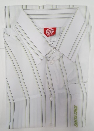 Shirt S/S Janitor Green Stripe
