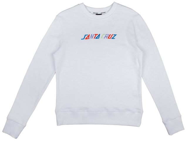 CREW COLOURED STRIP WHITE