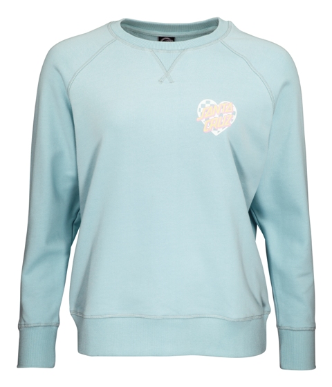 Crew Heart Dot Check Sea Blue