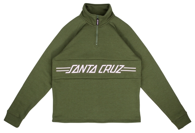 Crew Pinline 1/4 Zip Military Green