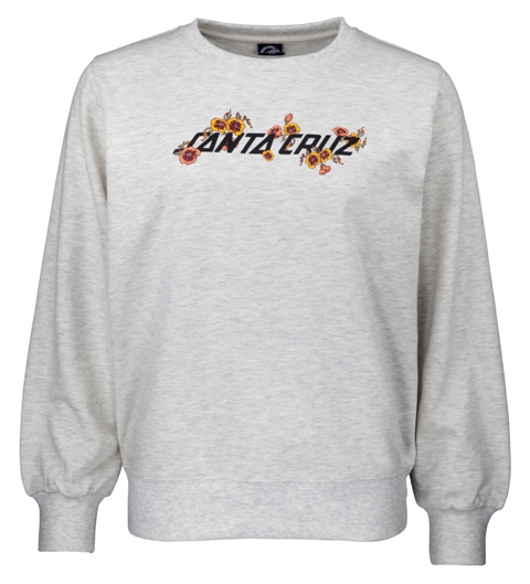 Crew Poppy Strip Athletic Heather