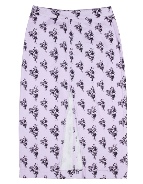 Womens Wall Hand Lilac/Black Skirt