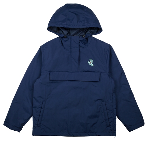 Jacket Women Screaming Hand Pop Over Dark Navy