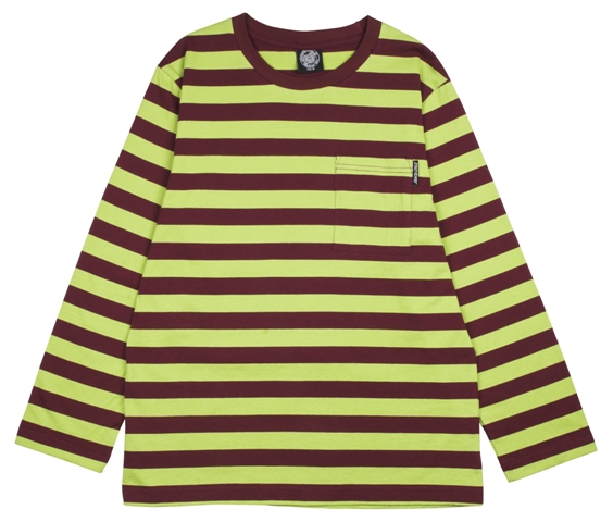 Tee L/S Classic Strip Pocket Port/Green