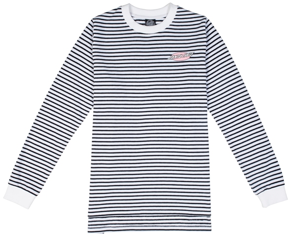 Top L/S Oval Dot Black/White