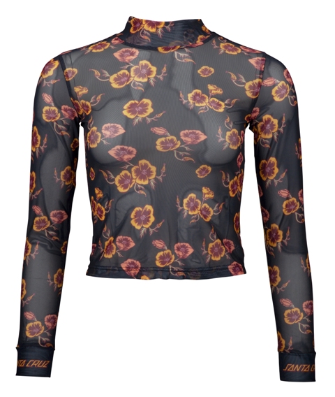 Top Poppy Mesh Poppy Print