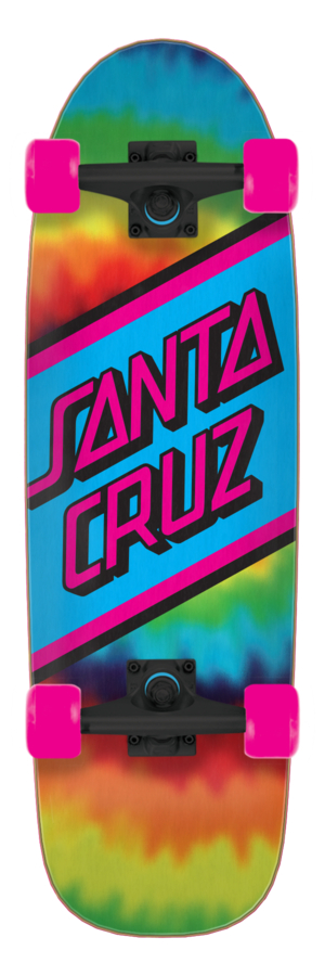 RAINBOW TIE DYE 8.79 X 29.05 STREET SKATE
