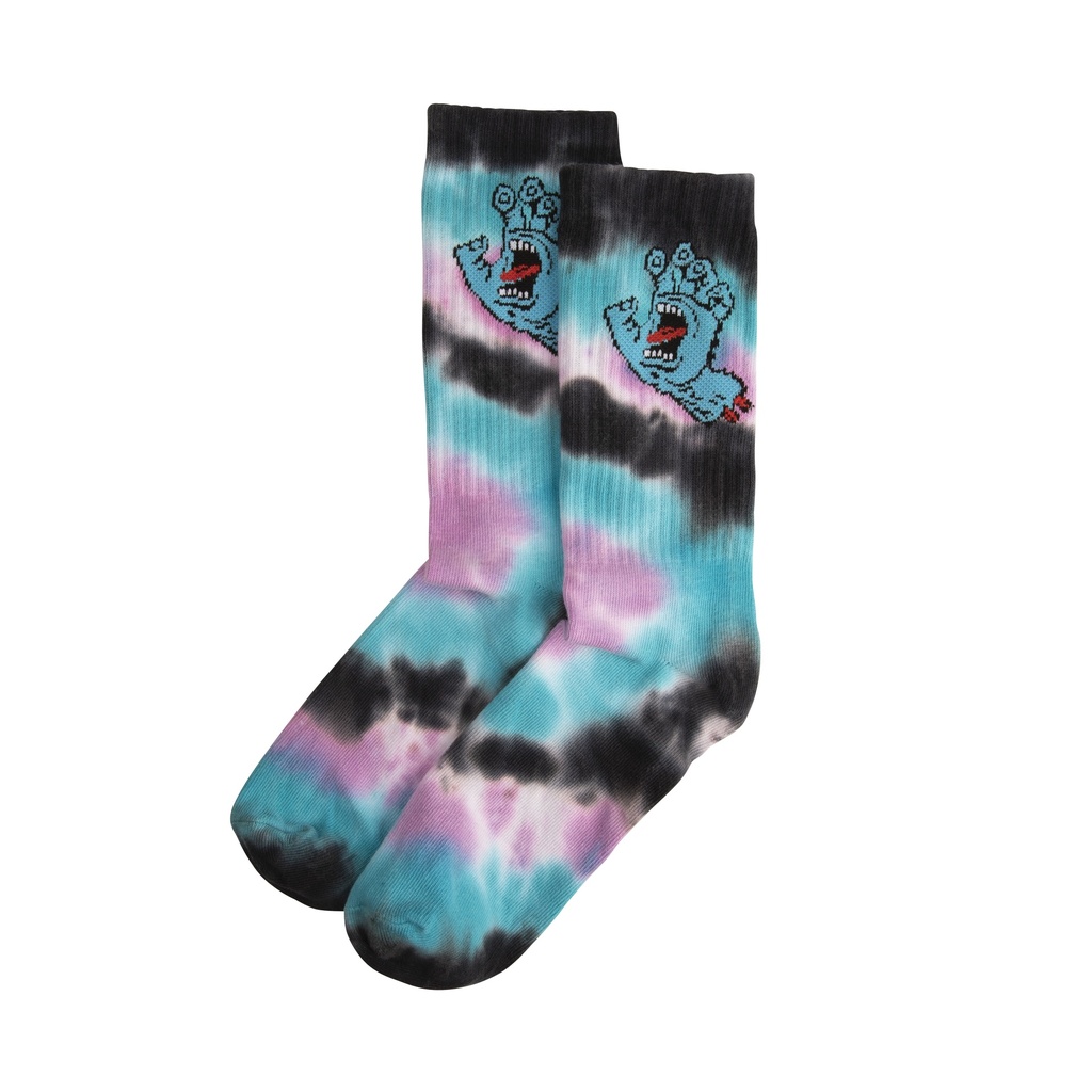 Socks Screaming Hand Tie Dye