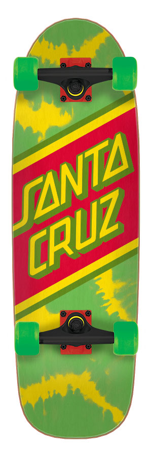 RASTA TIE DYE 8.79 X 29.05 STREET SKATE