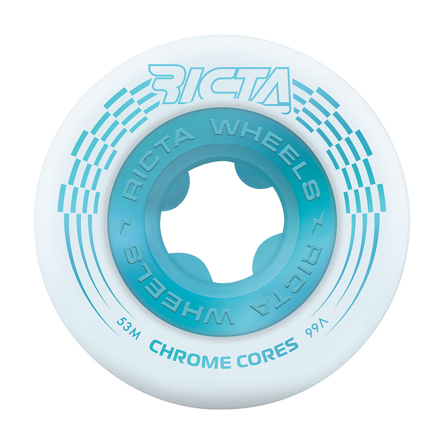 53mm Chrome Core White Teal 99A