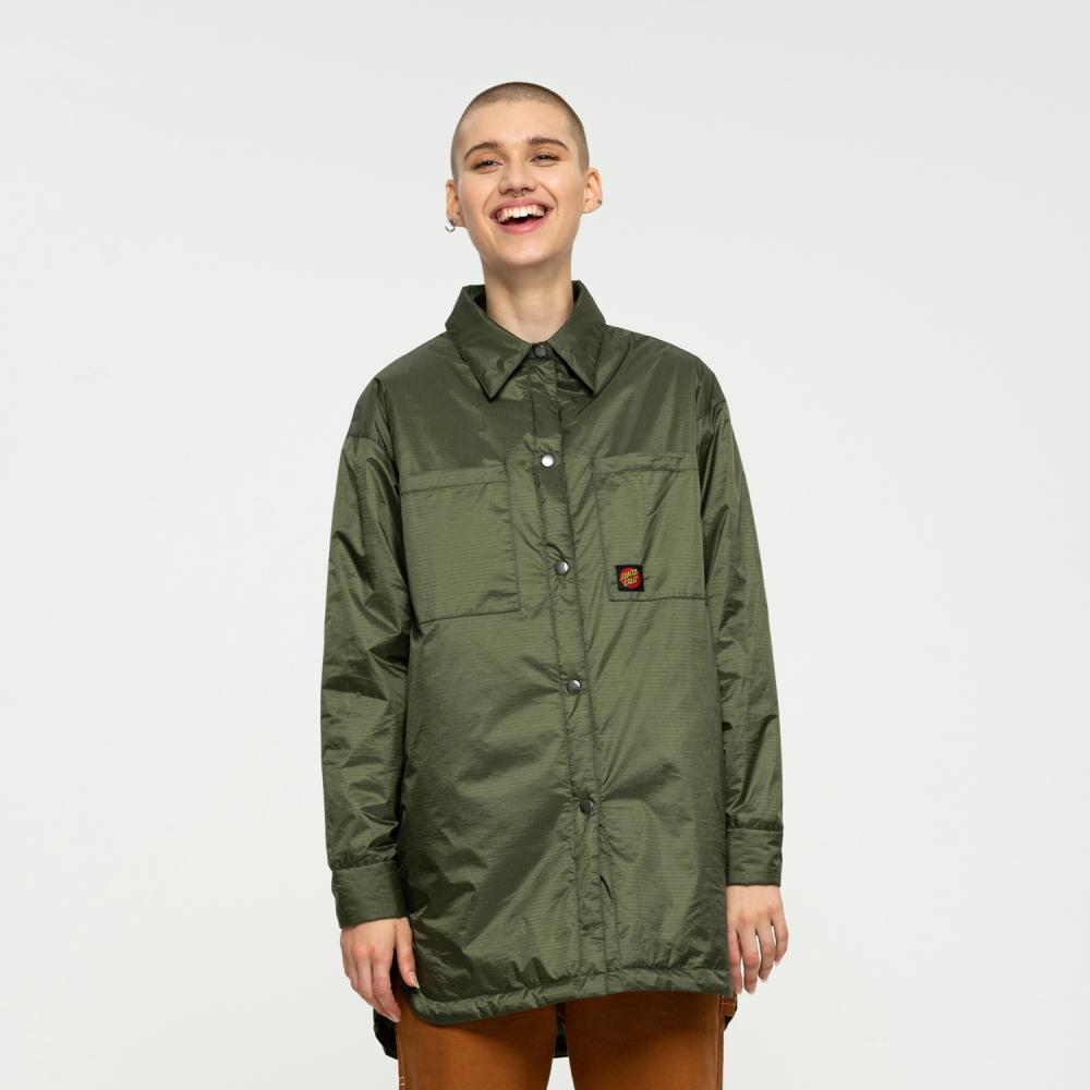 Jacket Women Classic Dot Padded Overshirt