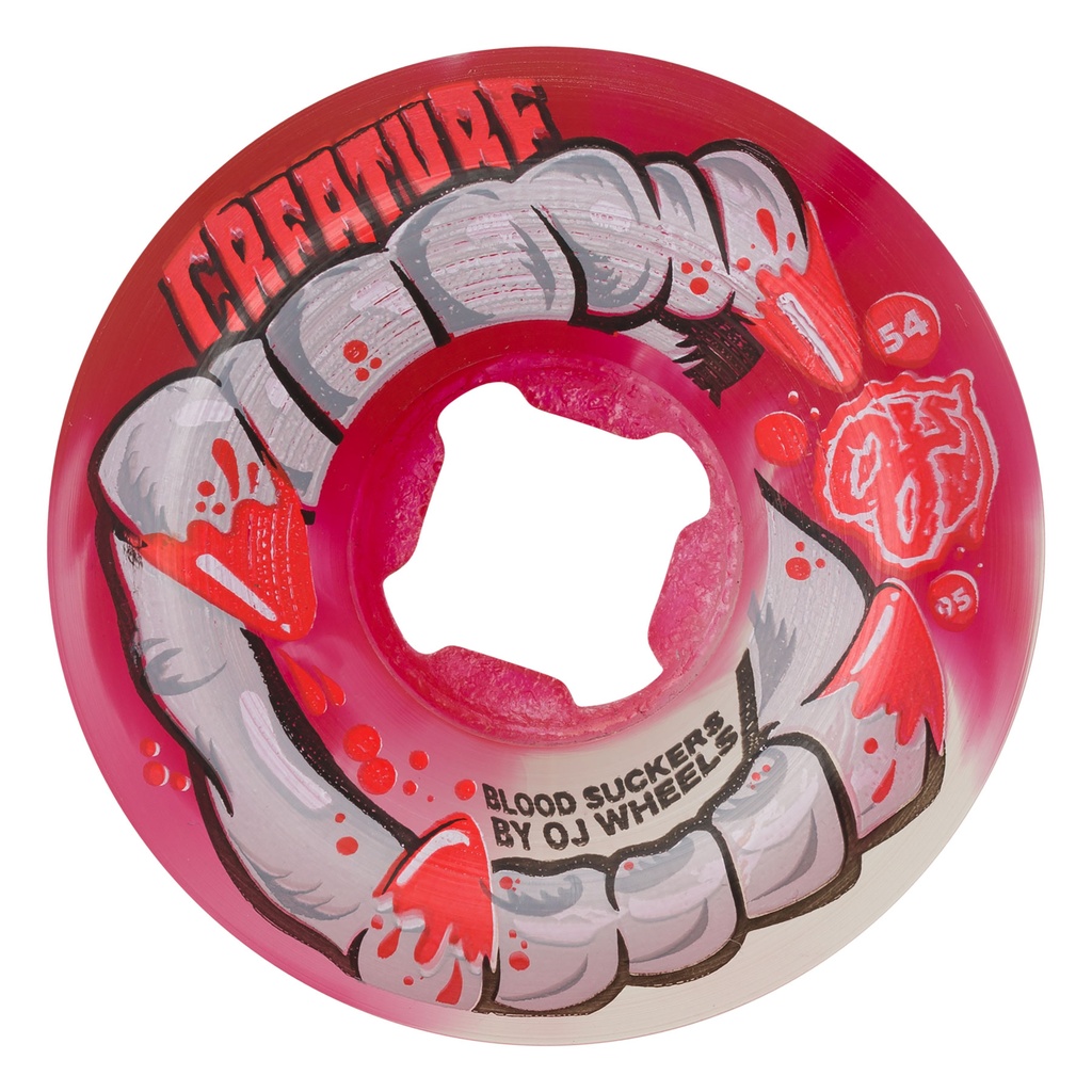 54MM DNA CURBSUCKERS BLOODSUCKERS RED CLEAR SWIRL 95A