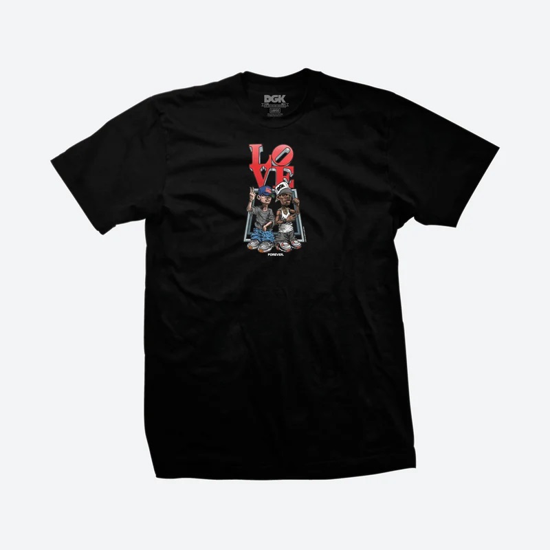 [PTM-3910S] LOVE FOREVER TEE (S, BLACK)