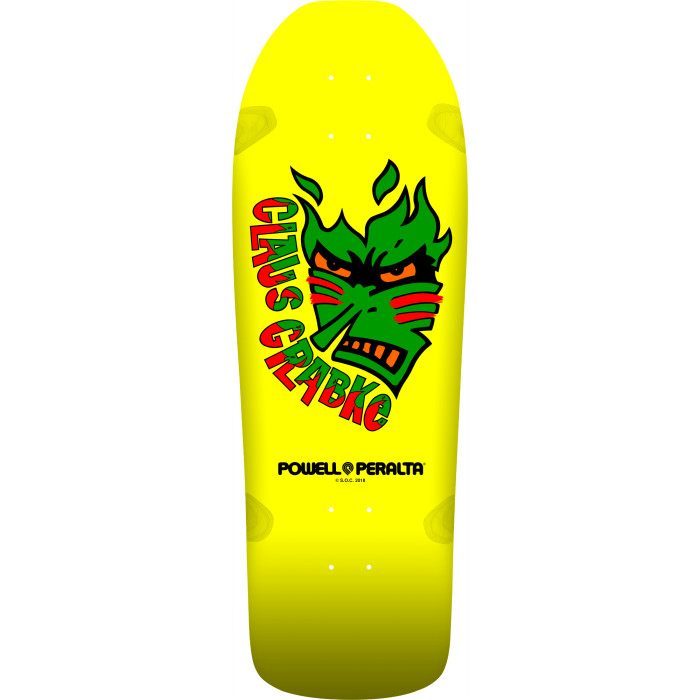 CLAUS GRABKE SKATEBOARD YELLOW - 10.25 X 30.5