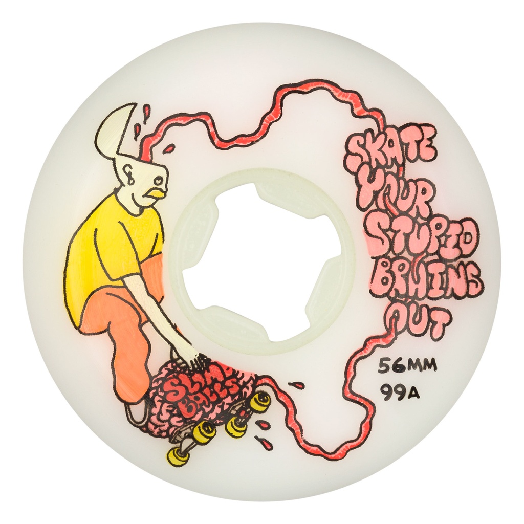 56MM STUPID BRAINS SPEED BALLS WHITE 99A