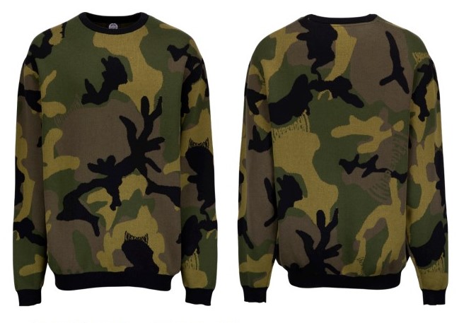 Crew Span Camo Knit
