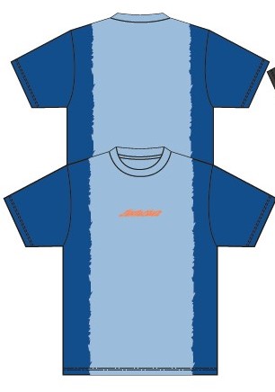 Flame Strip Dip Dye Tee
