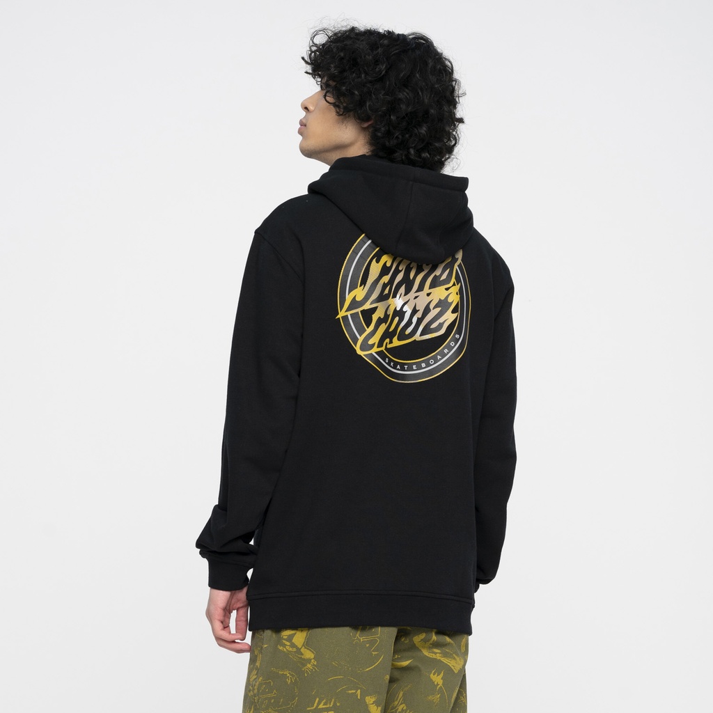 Zip Hood Holo Flamed Dot