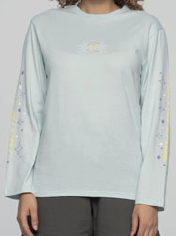 Women Tee L/S Moon Ray Hand