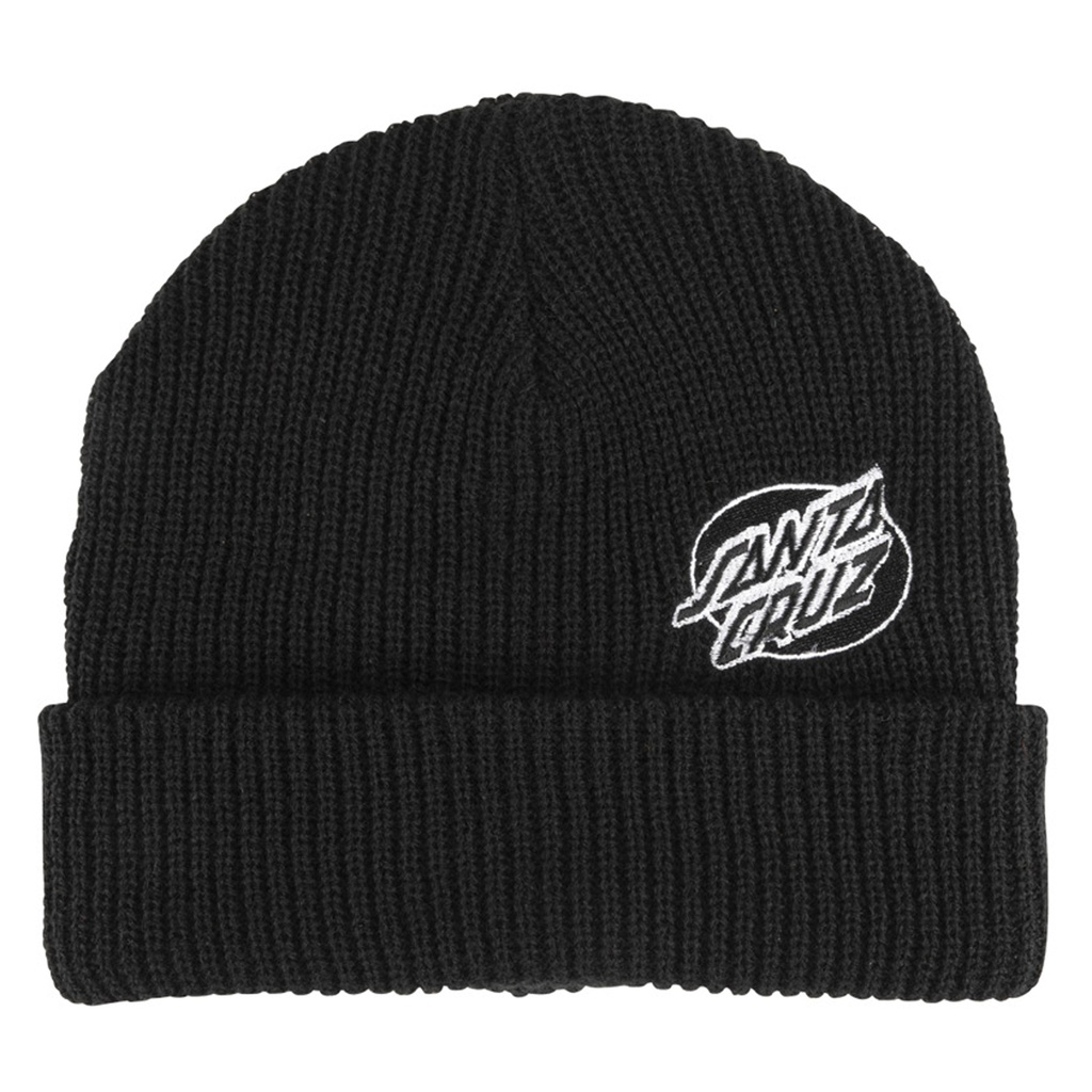 Beanie Mono Lined Oval Dot