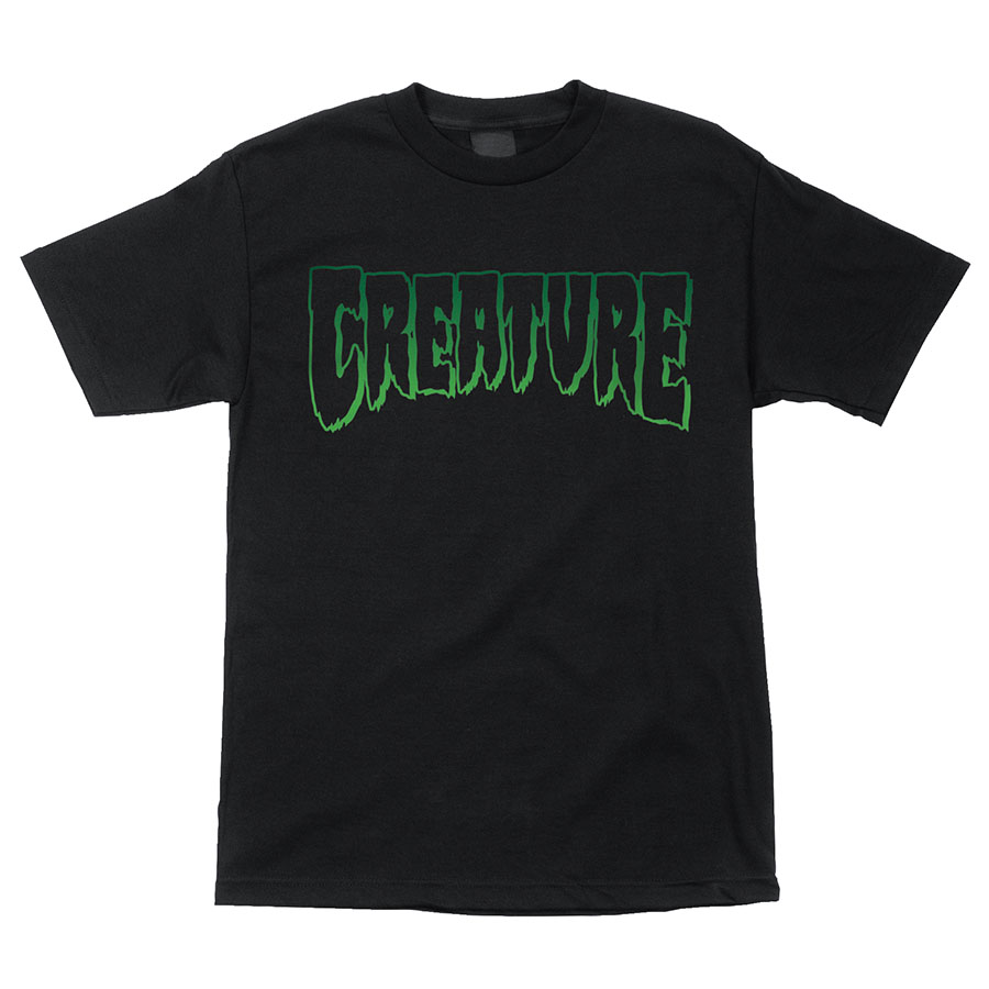 [44154023-92920] T-Shirt Logo Outline (BLACK, S)