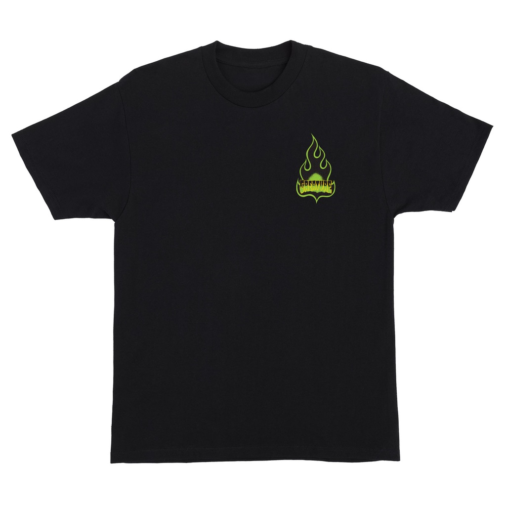 [44155719-BLK-L] T-Shirt Logo Flame (BLACK, L)