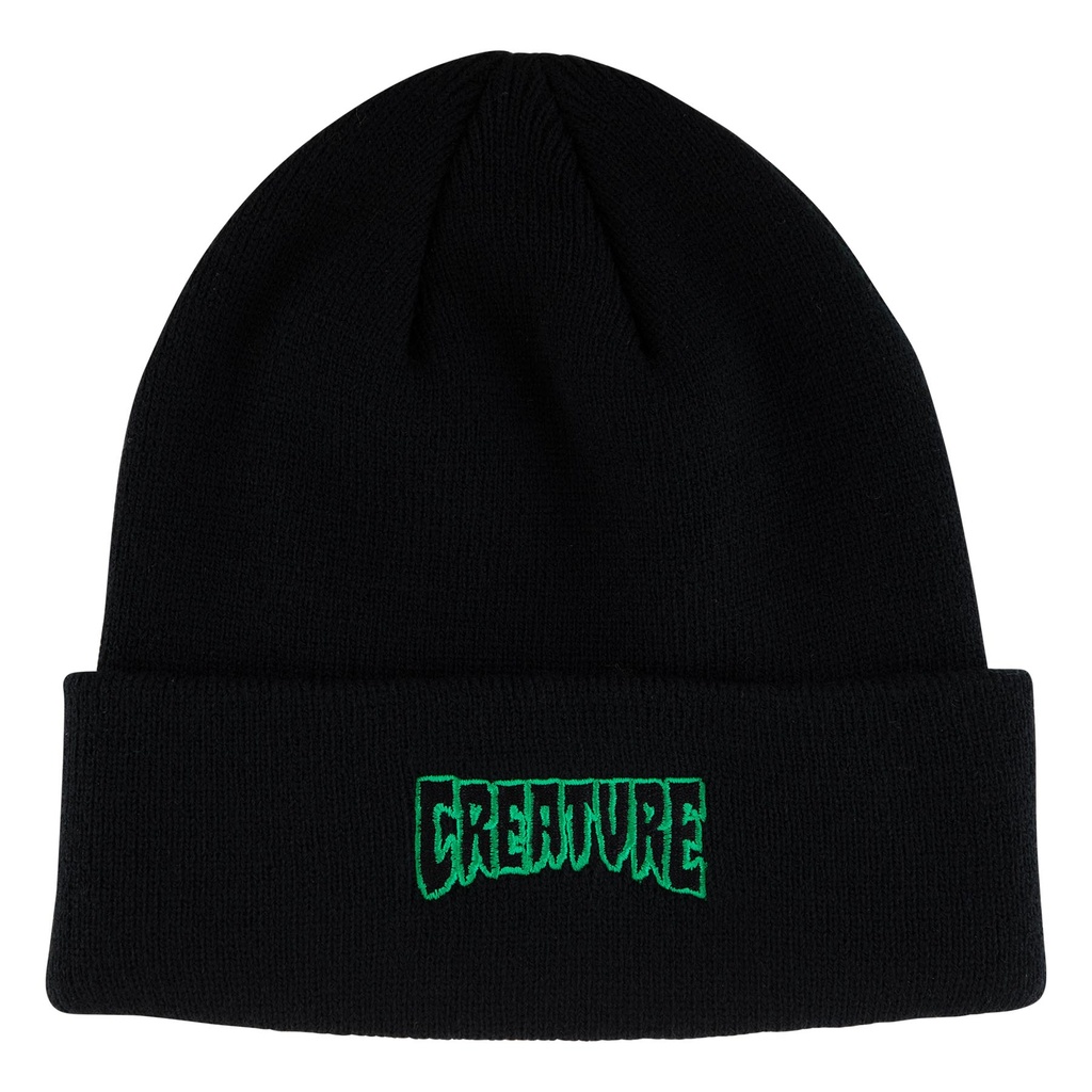 [44441915-105407] Beanie Logo Outline (Black)